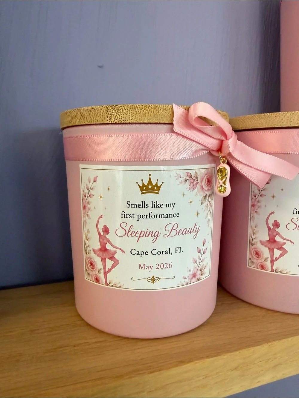 White Tea & Vanilla Soy Candle — Pink Decorative Jar